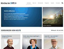 Tablet Screenshot of kirche-im-swr.de